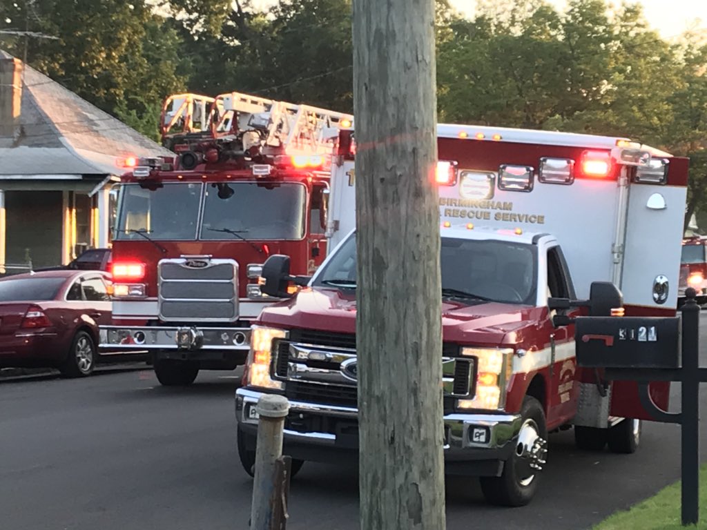 House fire in the 3000 block of Ave F in Ensley. 1 story home with heavy smoke