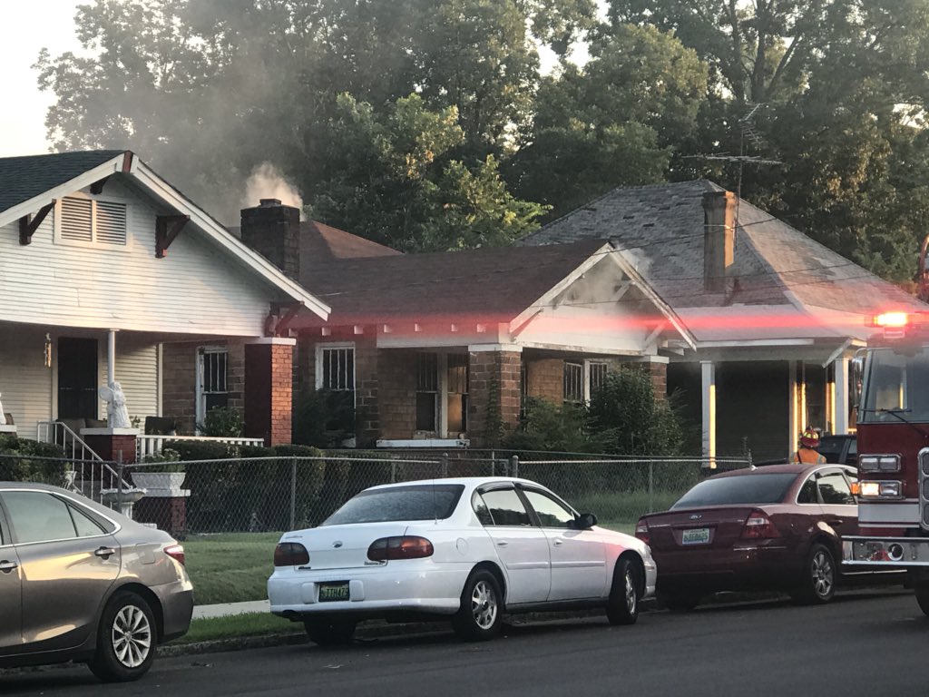 House fire in the 3000 block of Ave F in Ensley. 1 story home with heavy smoke