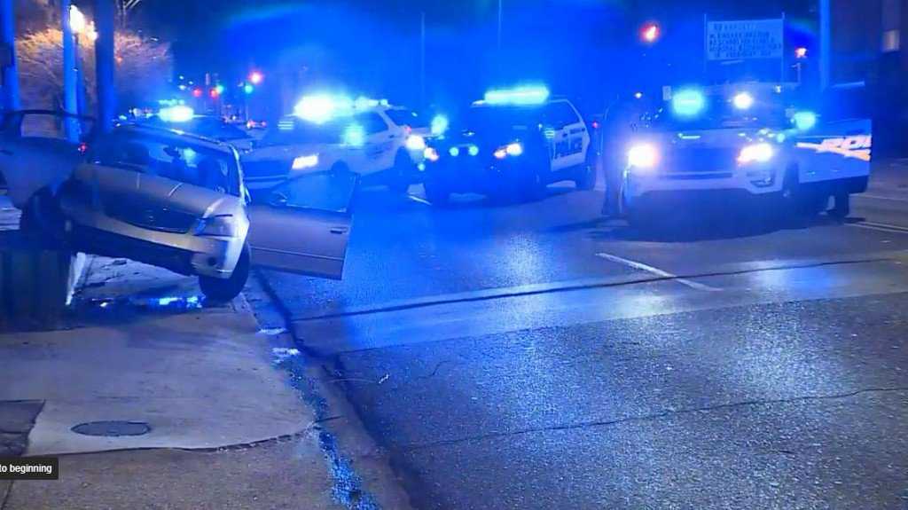 Car crashes after police chase through Birmingham's eastern section    