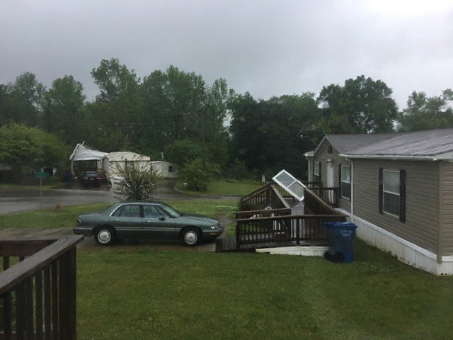 Tornado damage photos out of the Hunters Mountain Mobile Estates in Troy, AL.