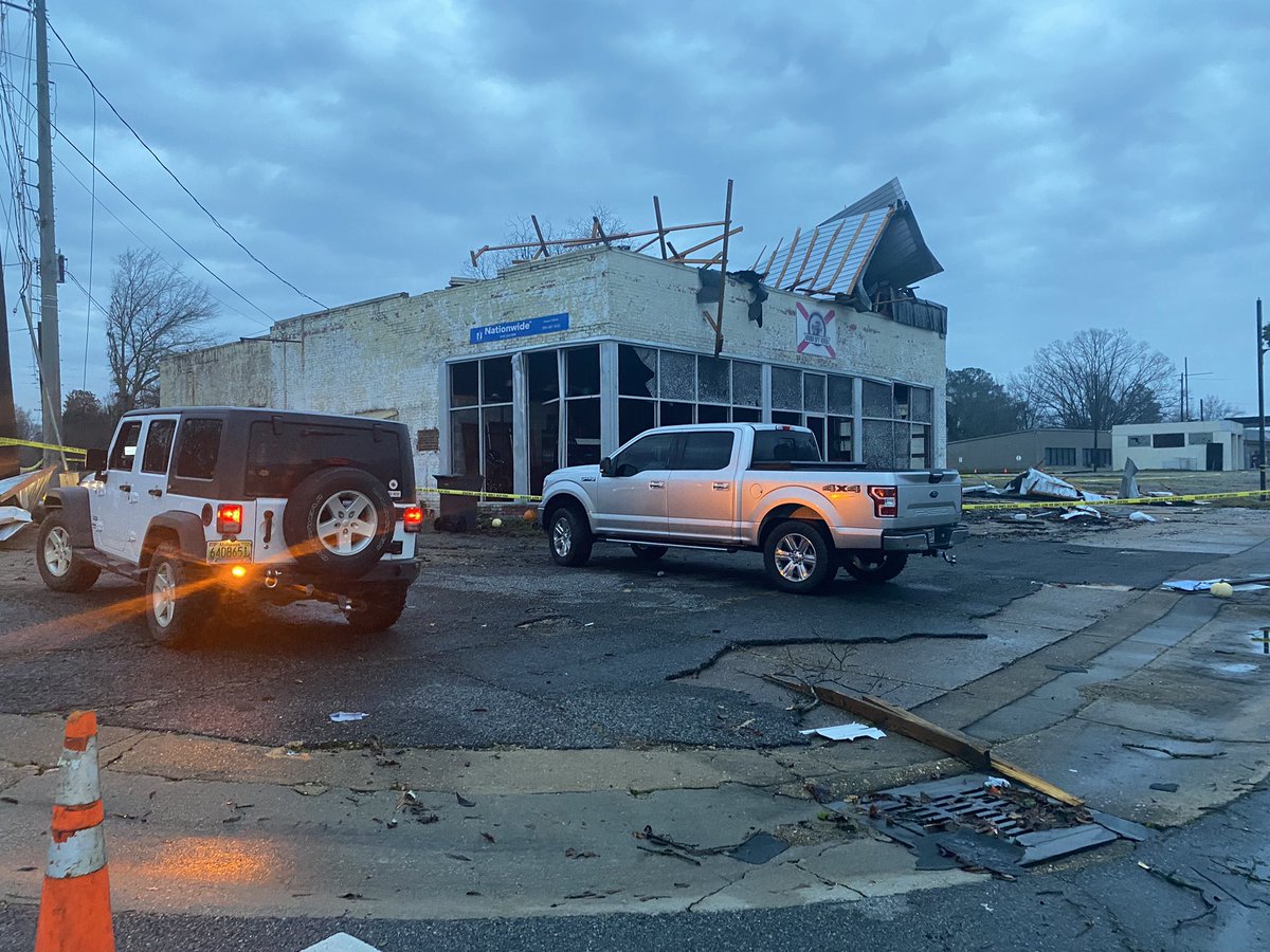 Here's a glimpse of some of the worst businesses hit by the storm in Winfield