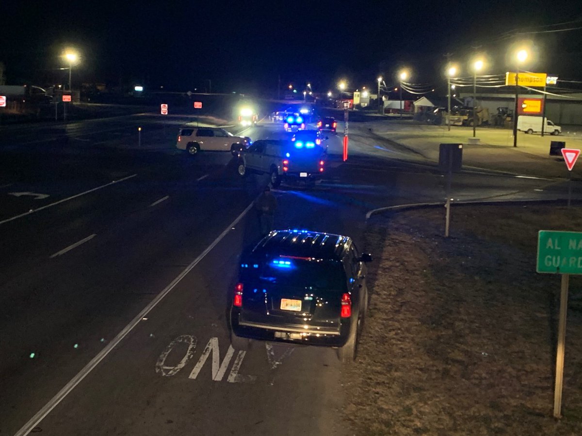 @Oxfordpd are on the scene of a deadly officer-involved shooting.  Police say officers were chasing a driver who stole a vehicle at gunpoint from someone.  They say the driver fired several shots at officers on Hwy. 21 and Airport Rd