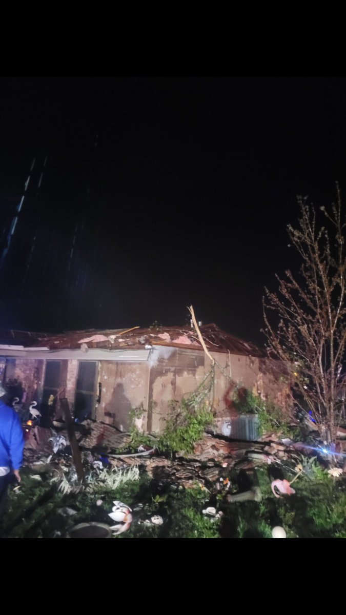 EMS Director Zac Bolding sent me these pictures of damage in Branch Heights community in Eutaw. Several homes sustained damage no major injuries, 1 person was trapped has been freed safely