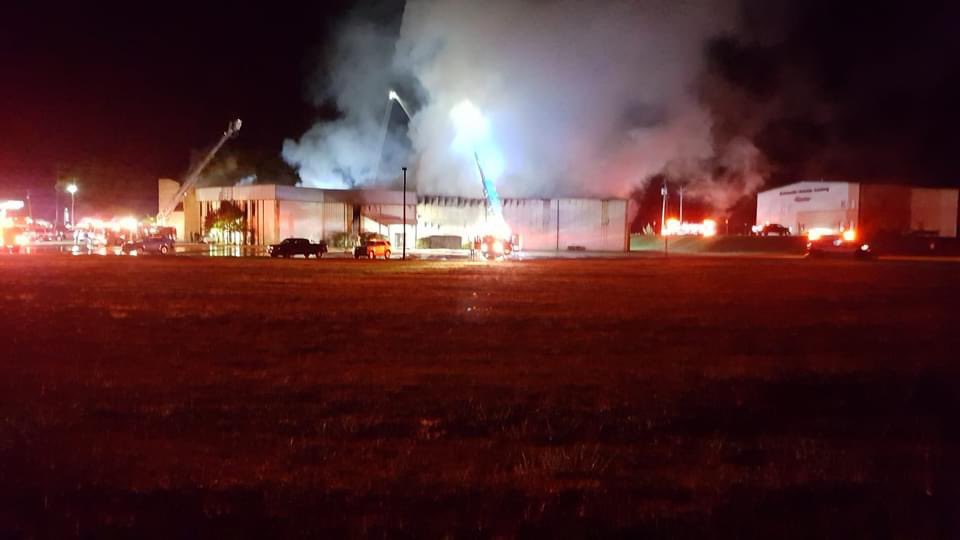 Firefighters from across Calhoun County have been called in to help. Crews are in a defensive mode. Nobody was inside the Faith Temple Church when the fire started