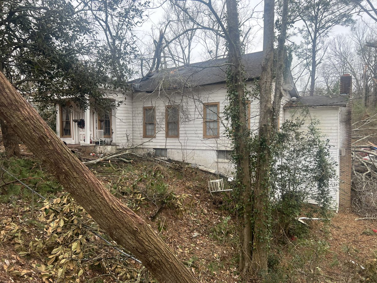 Another home damaged in Eutaw: 