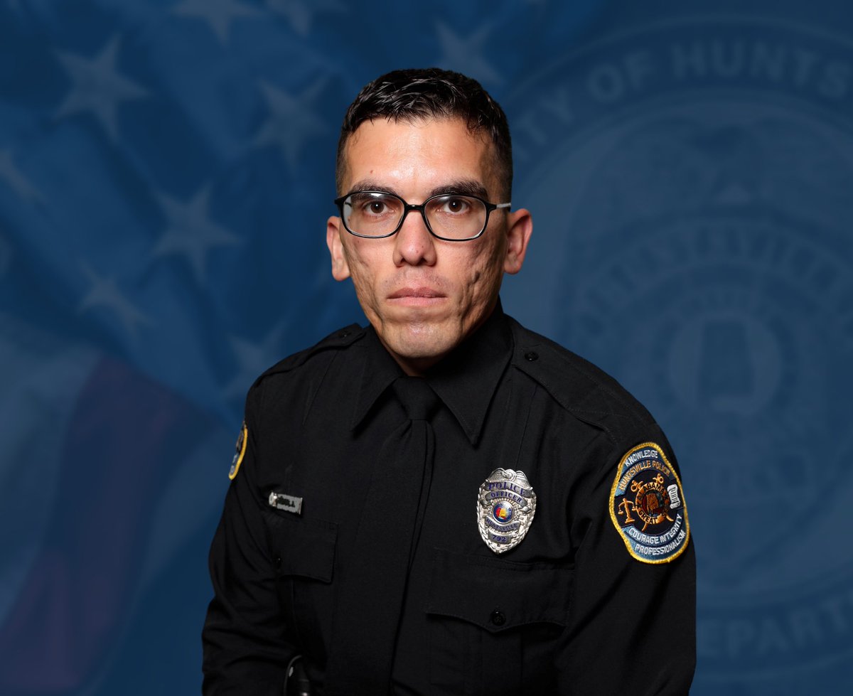 Huntsville Police releasing photos of the two officers shot while responding to a call yesterday.   Officer Garrett Crumby died of his injuries. Officer Albert Morin is still in the hospital 