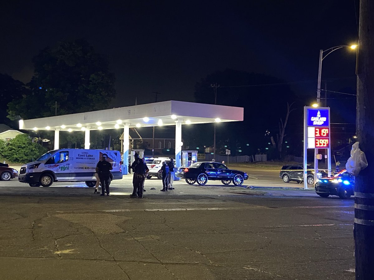 Birmingham police are investigating after 2 young teens shot at a Bessemer Road gas station.