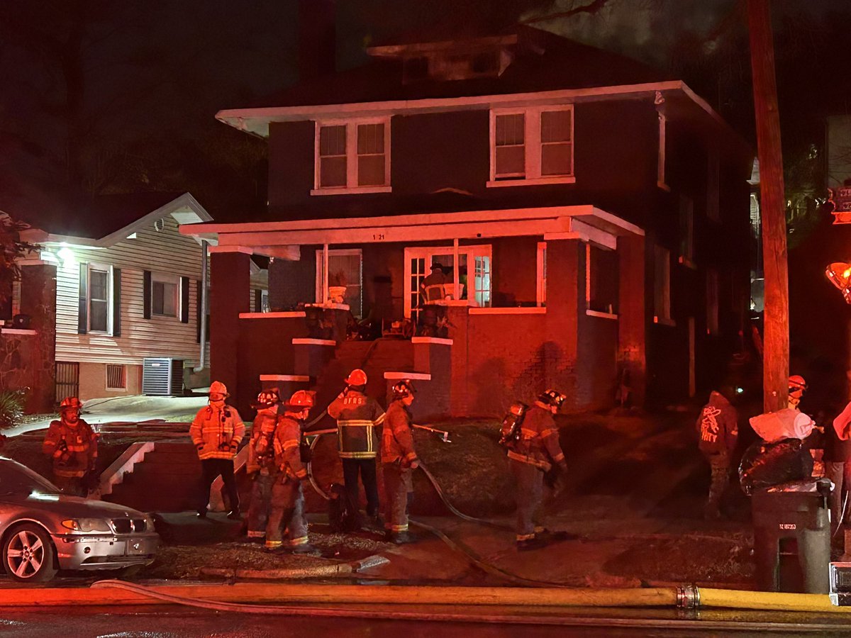 BFRS on scene 33rd S N at what looks to be a singular house fire. Fire personell were in offensive position and now  looks to be completing a search inside the home