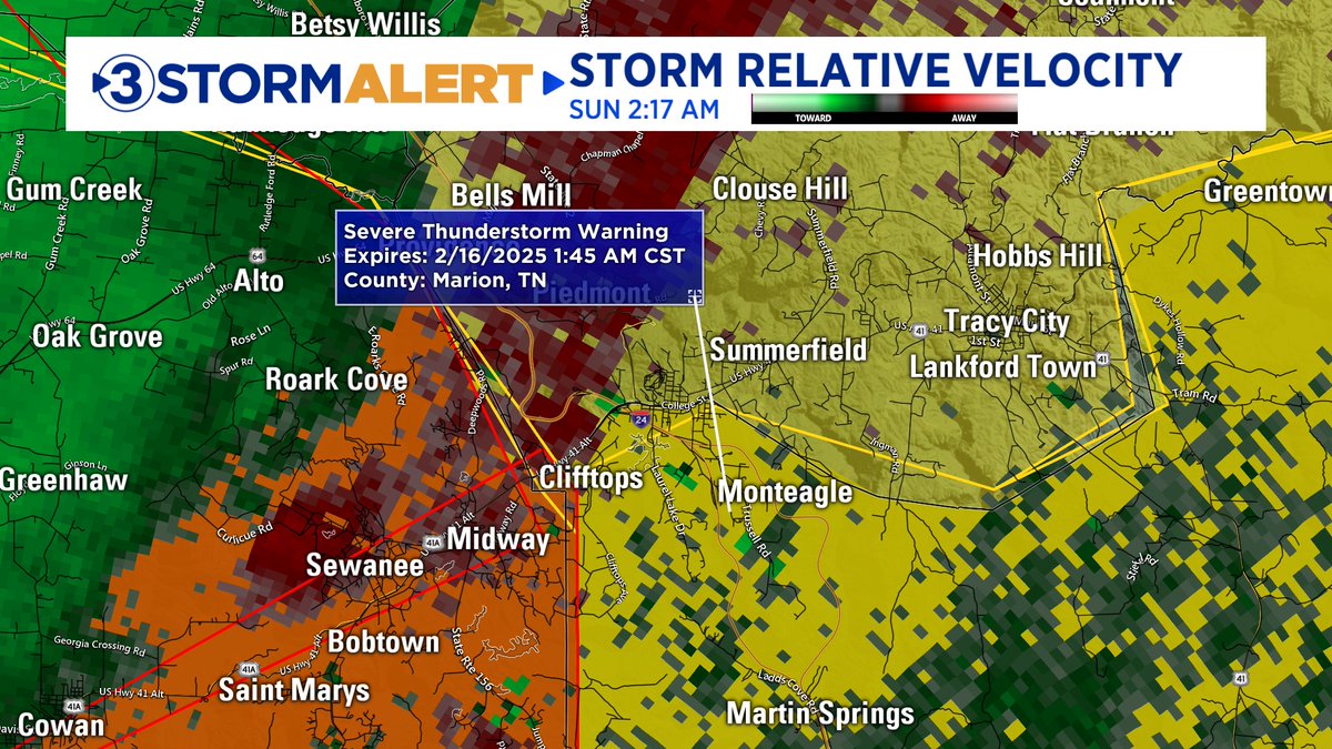 TORNADO S are in effect for portions of Jackson and Dekalb counties in AL. PREPARE YOUR SAFE SPACE NOW. Find a basement of the most interior, lowest part of your home with no windows 